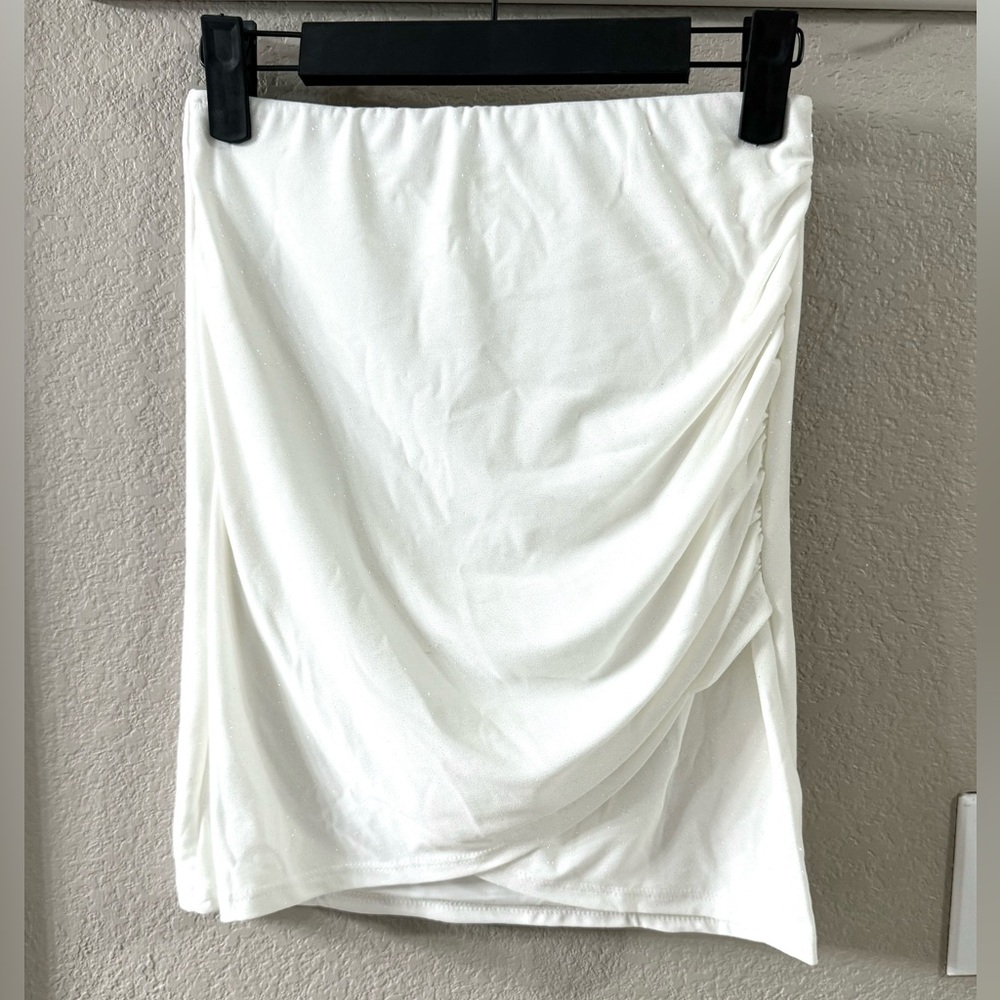 NWT Sparkly Ruched Skirt